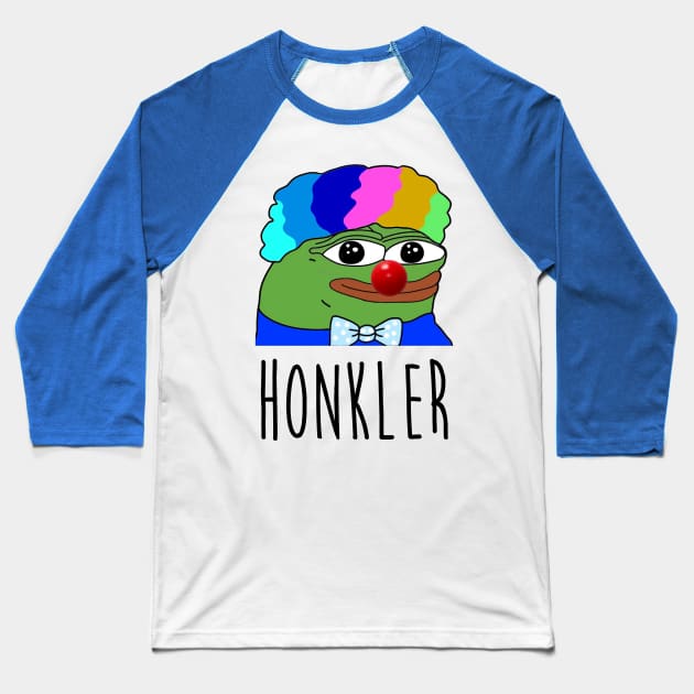 HONKLER - Supreme deity of Clown World - (Inverted Hair) Baseball T-Shirt by DrFrazani